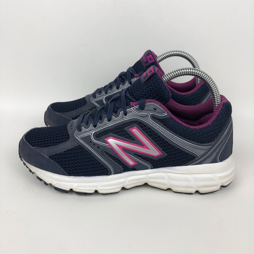 New Balance 470 Tech Ride Walking Running Shoe Womens Size 7 Navy Blue Purple